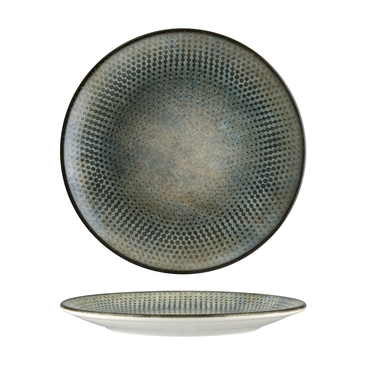 120077 Bonna Lenta Ash Round Coupe Plate 270x30mm/1000ml Tomkin Australia Hospitality Supplies