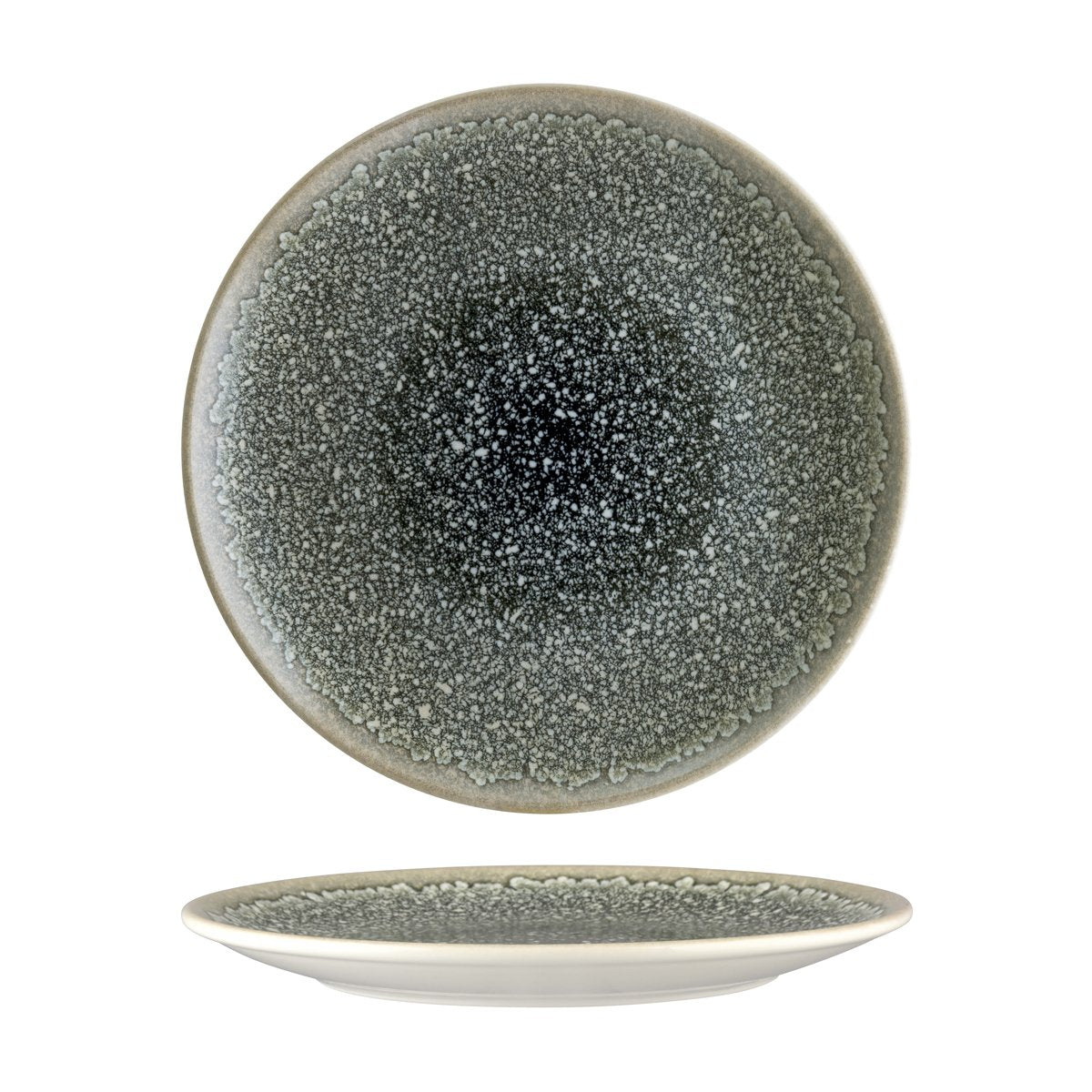 120097 Bonna Thar Black Round Coupe Plate 270mm Tomkin Australia Hospitality Supplies