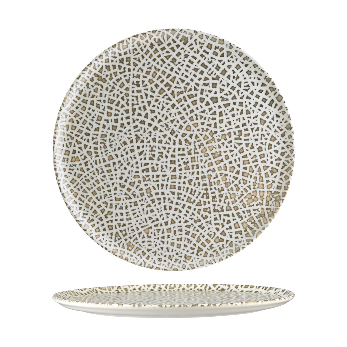 120140 Bonna Lapya Wood Round Coupe Platter 320x20mm Tomkin Australia Hospitality Supplies