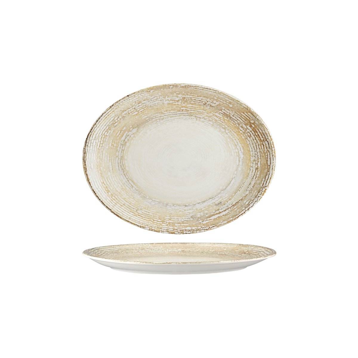 120276 Bonna Patera Oval Coupe Platter 310x245x30mm Tomkin Australia Hospitality Supplies