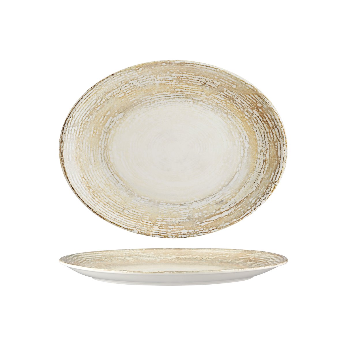 120277 Bonna Patera Oval Coupe Platter 365x285x30mm Tomkin Australia Hospitality Supplies