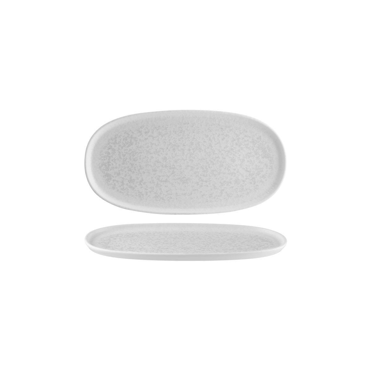 130222 Bonna Lunar White Oval Platter 300x155x15mm Tomkin Australia Hospitality Supplies