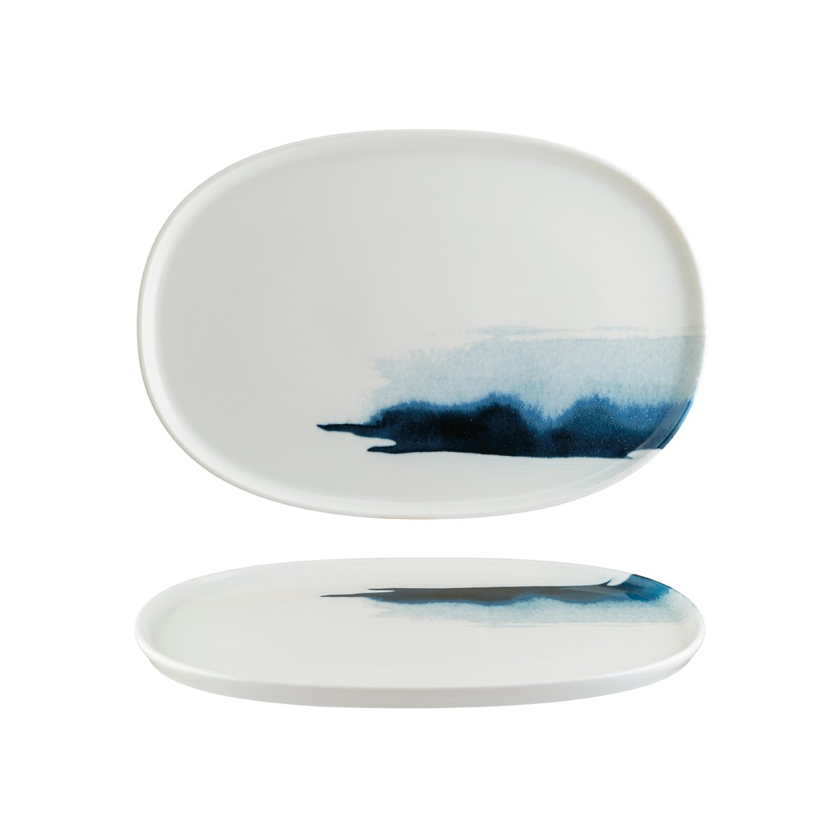 130289 Bonna Blue Wave Hygge Oval Platter 340x230x18mm Tomkin Australia Hospitality Supplies
