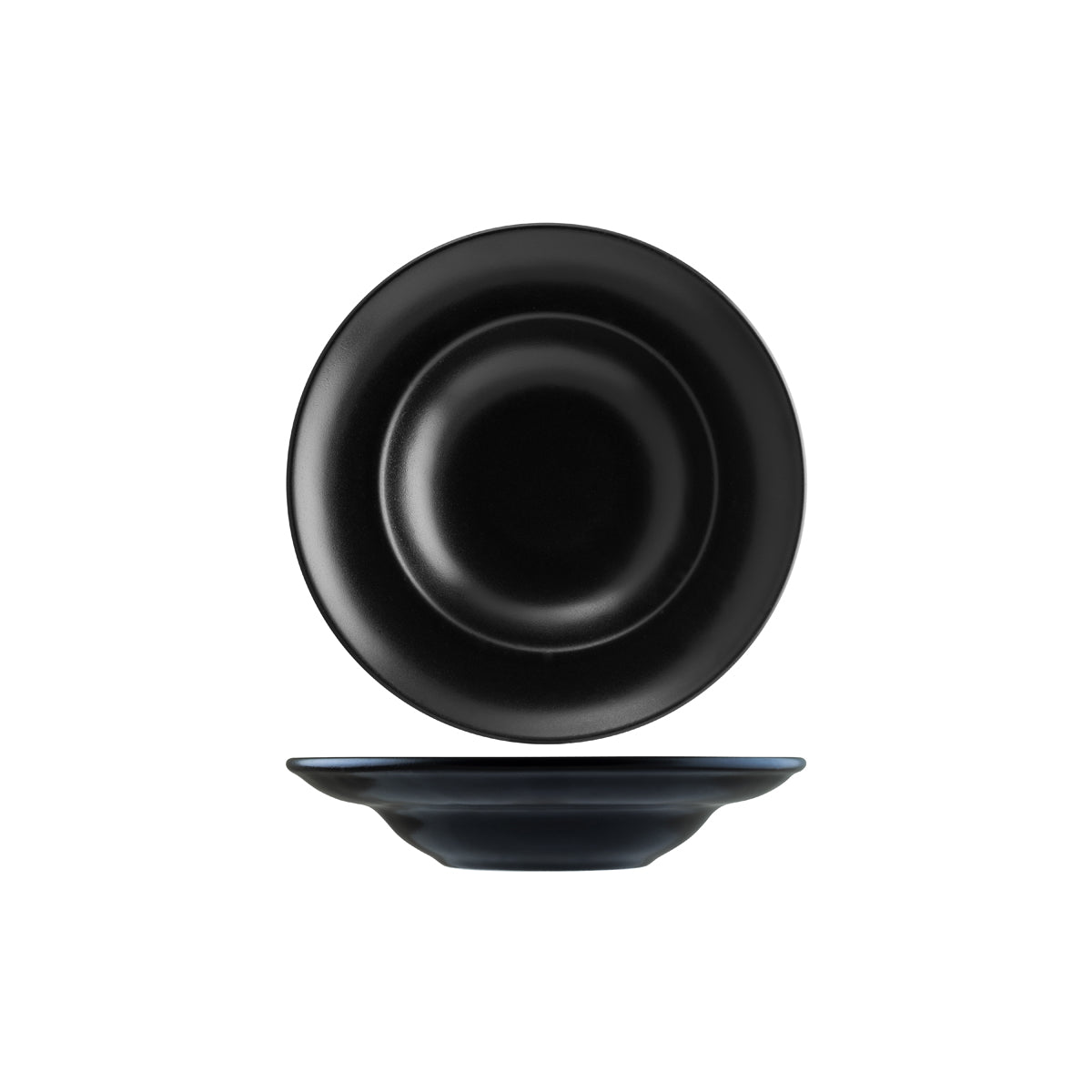 130730 Bonna Notte Black Round Deep Plate 300x40mm/200ml Tomkin Australia Hospitality Supplies
