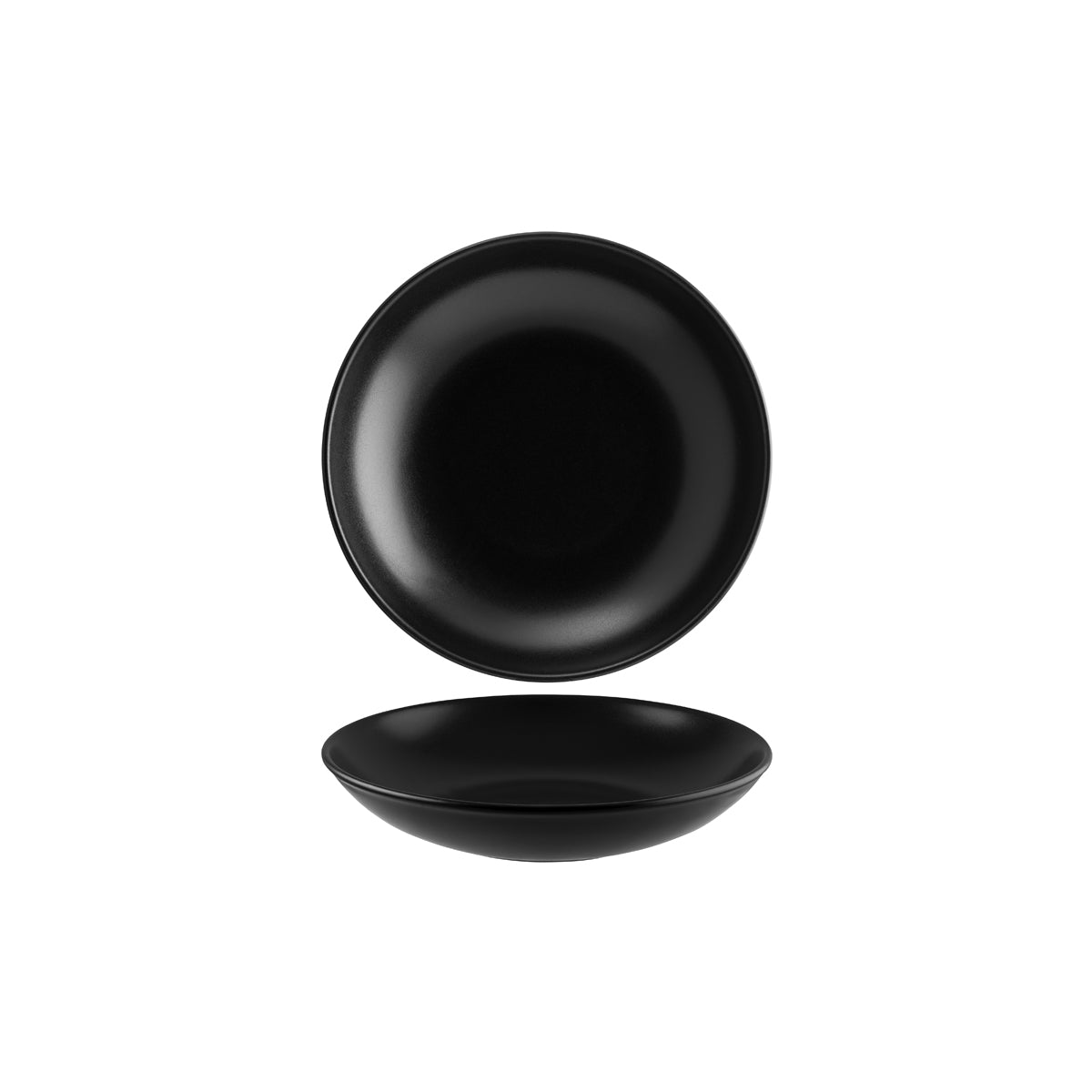 130747 Bonna Notte Black Round Flared Bowl 230x45mm/1000ml Tomkin Australia Hospitality Supplies