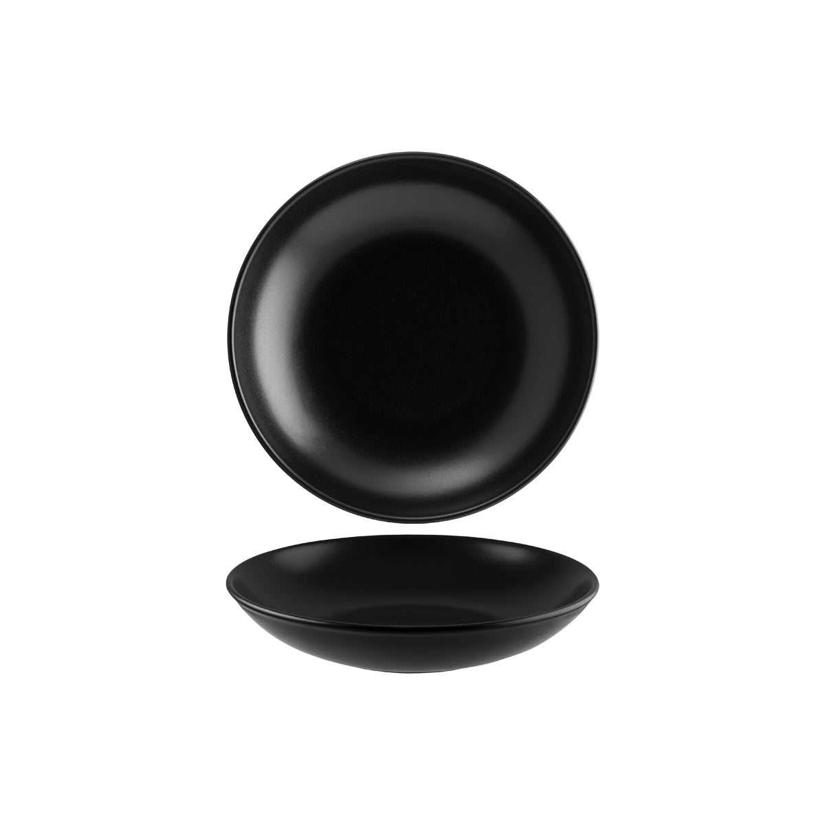 130748 Bonna Notte Black Round Flared Bowl 250x50mm/1300ml Tomkin Australia Hospitality Supplies