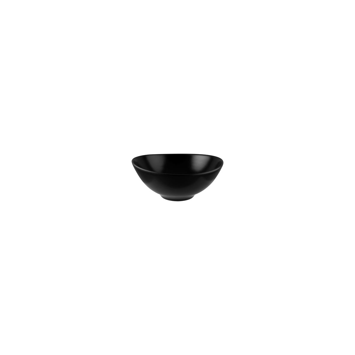 130760 Bonna Notte Black Agora Round Bowl 110x47mm/120ml Tomkin Australia Hospitality Supplies