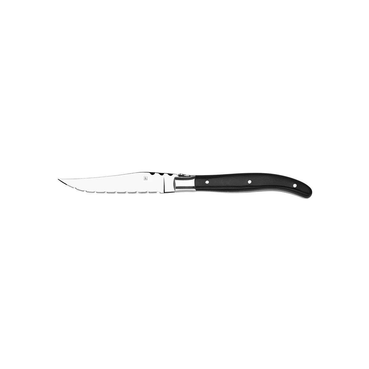 20643 Tablekraft Steak Knives Paris Steak Knife 242mm Black Pakkawood Handle Tomkin Australia Hospitality Supplies