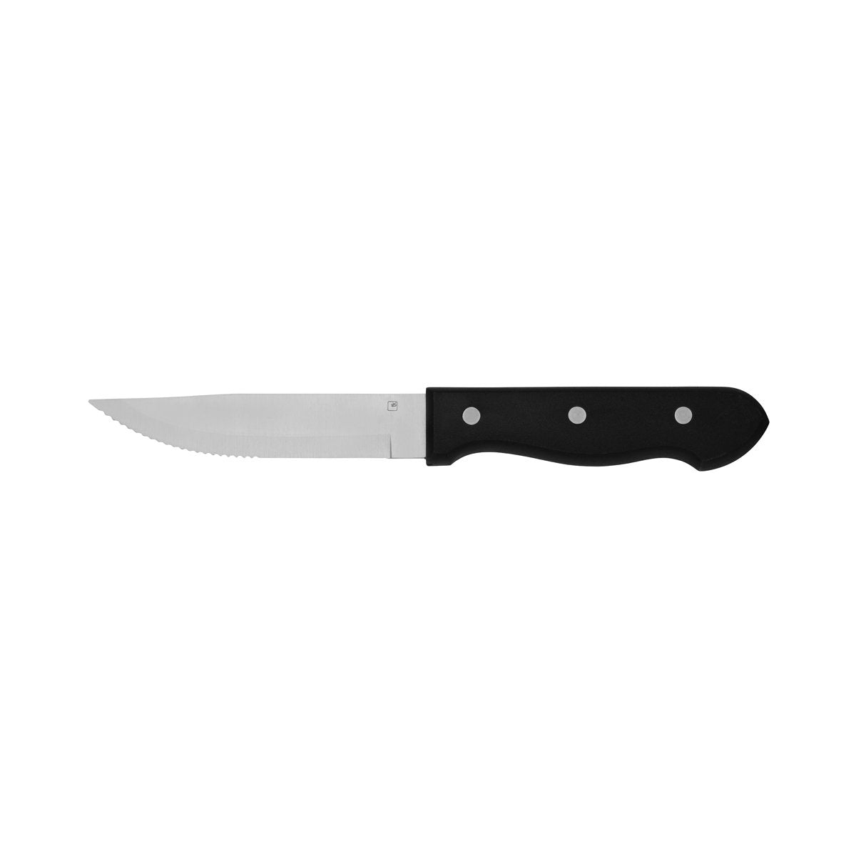 20674 Tablekraft Steak Knives Jumbo Steak Knife 255mm Black Plastic Handle Tomkin Australia Hospitality Supplies