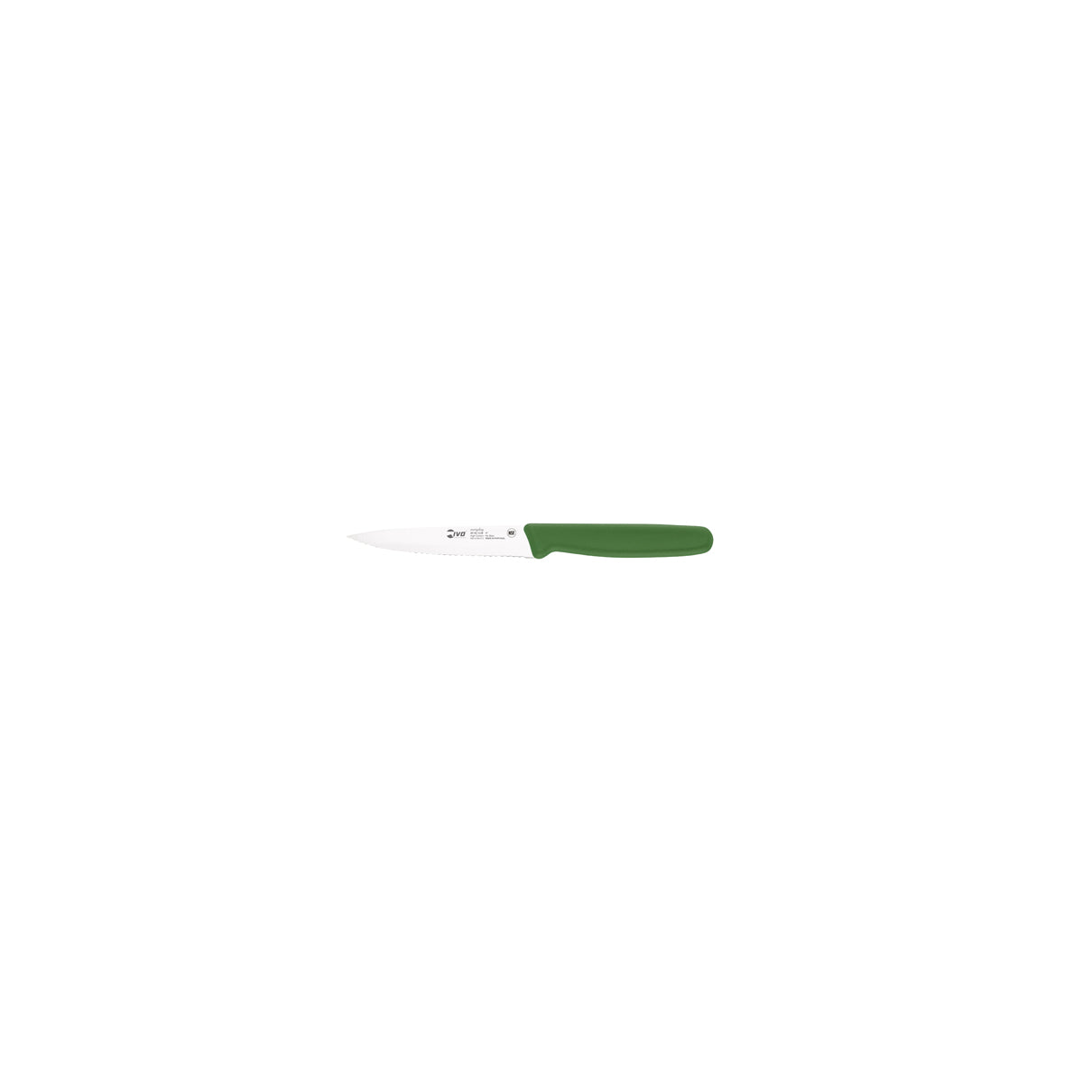 25441 Ivo Professional Line I Paring Knife Green 100mm Tomkin Australia Hospitality Supplies