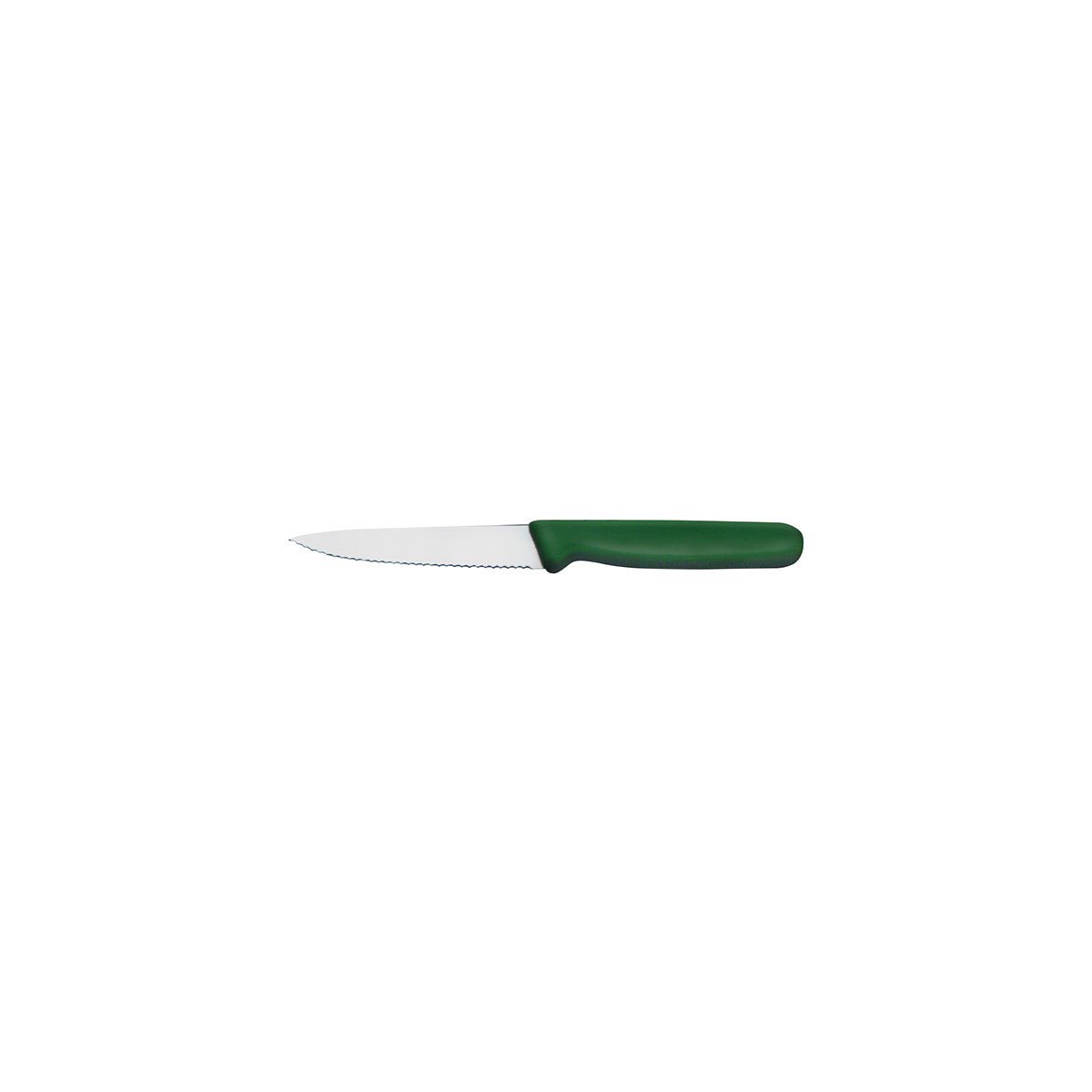 25442 Ivo Professional 55000 Paring Serrated Knife Green 100mm Tomkin Australia Hospitality Supplies