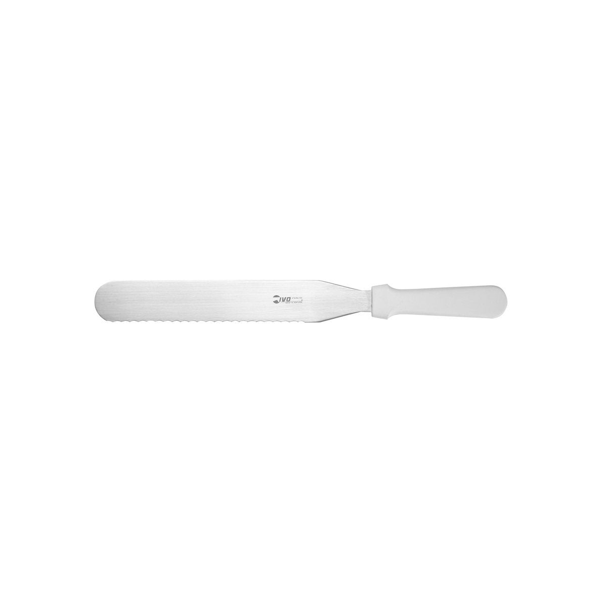 25555 Ivo Professional 86000 Spatula Serrated White 250mm Tomkin Australia Hospitality Supplies