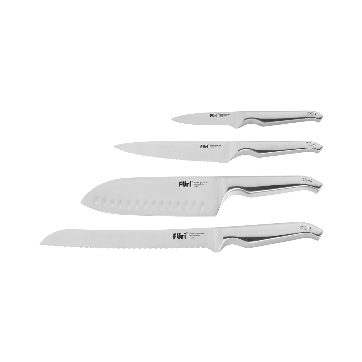 27105 Furi Pro Rubberwood Block Set 5pc Tomkin Australia Hospitality Supplies