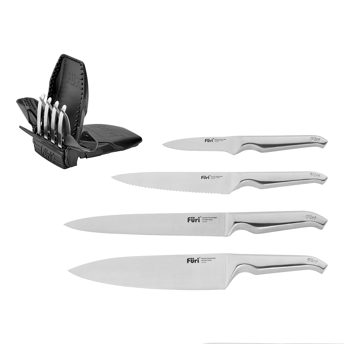 27114 Furi Pro Block Set with Sharpner 7pc Tomkin Australia Hospitality Supplies