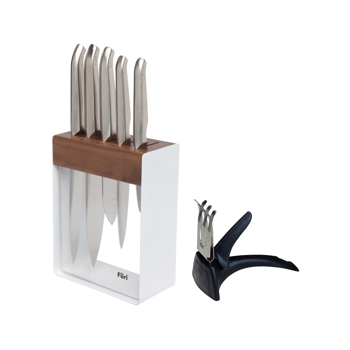 27114 Furi Pro Block Set with Sharpner 7pc Tomkin Australia Hospitality Supplies