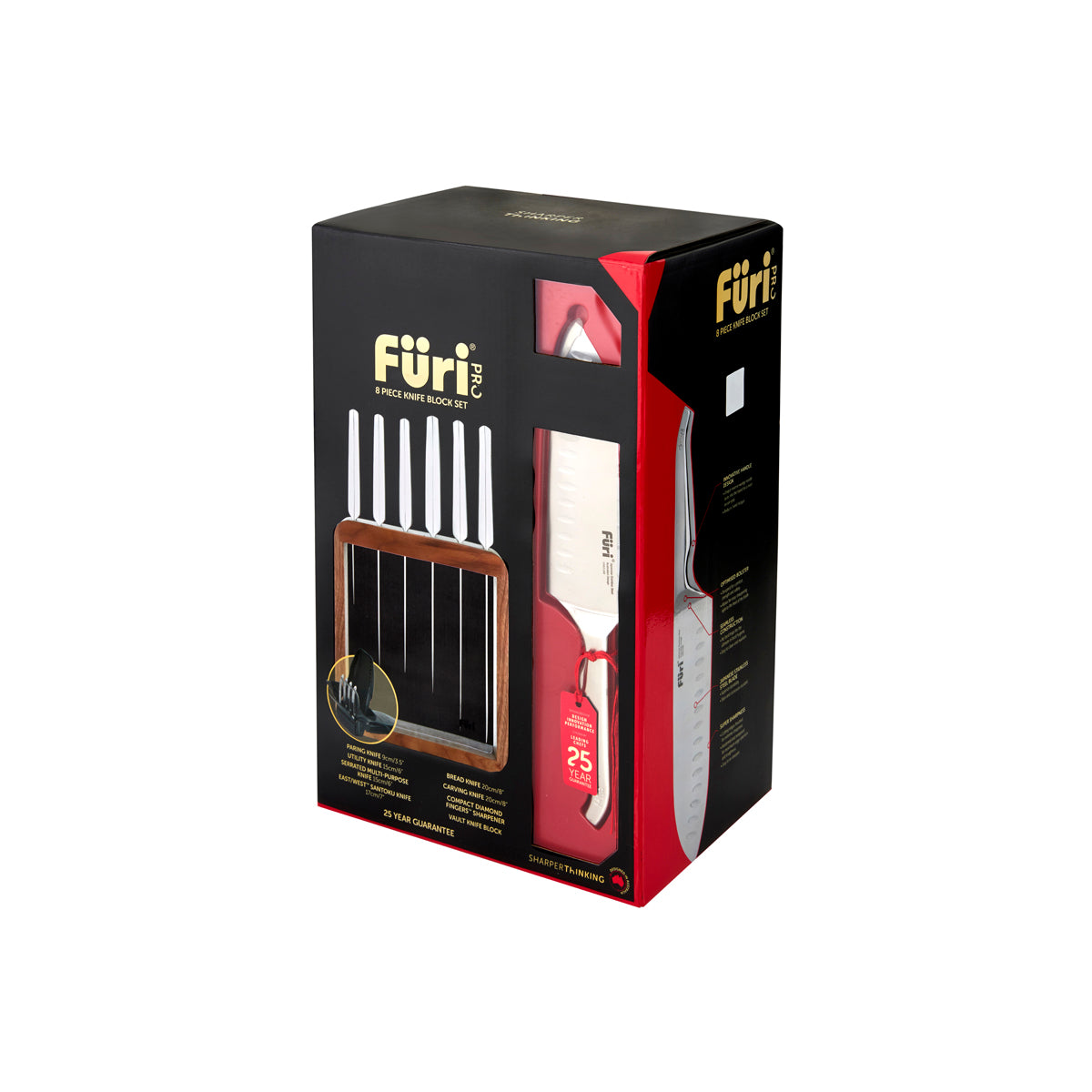 27139 Furi Pro Block Set 8pc Tomkin Australia Hospitality Supplies