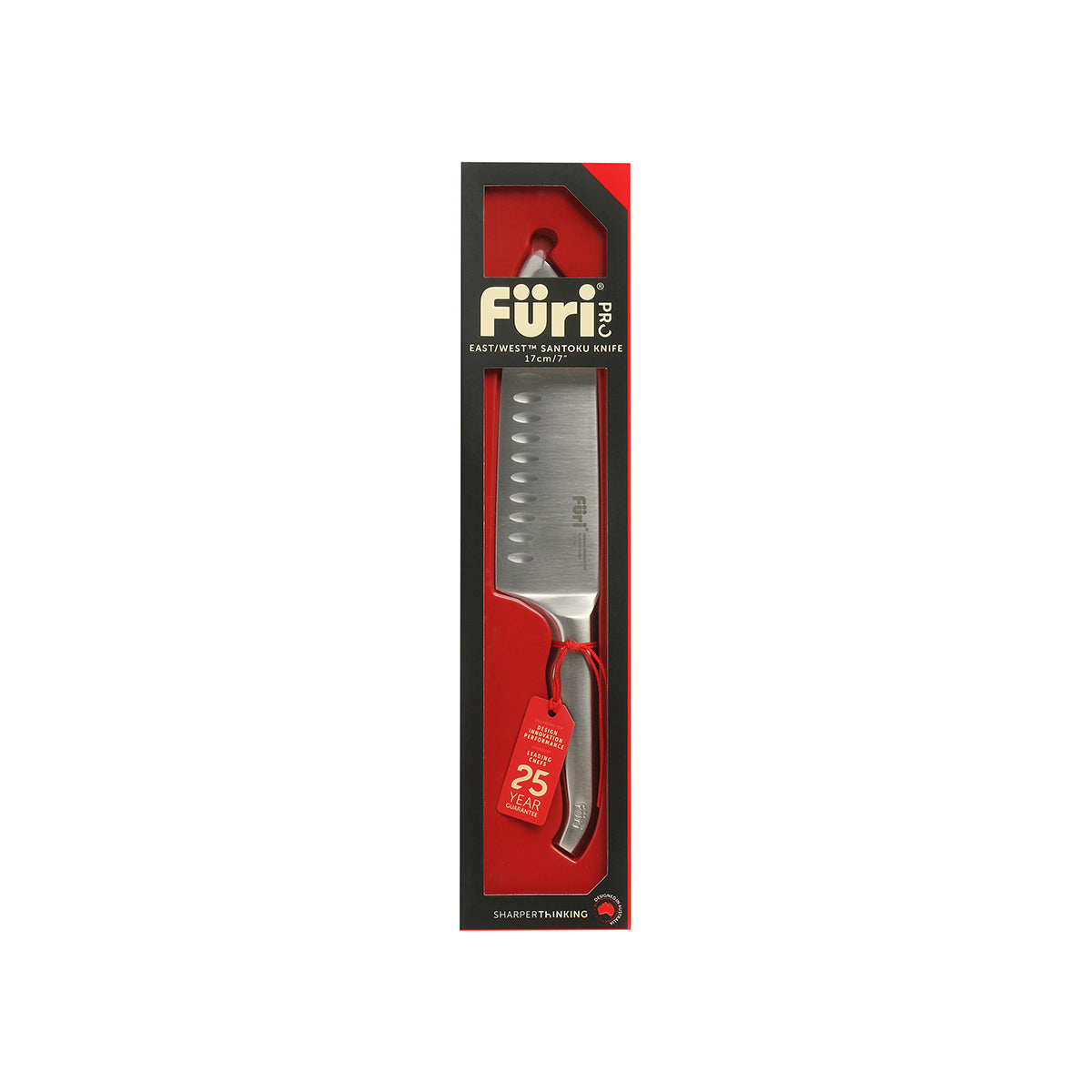 27191 Furi Pro East West Santoku Knife 170mm Tomkin Australia Hospitality Supplies