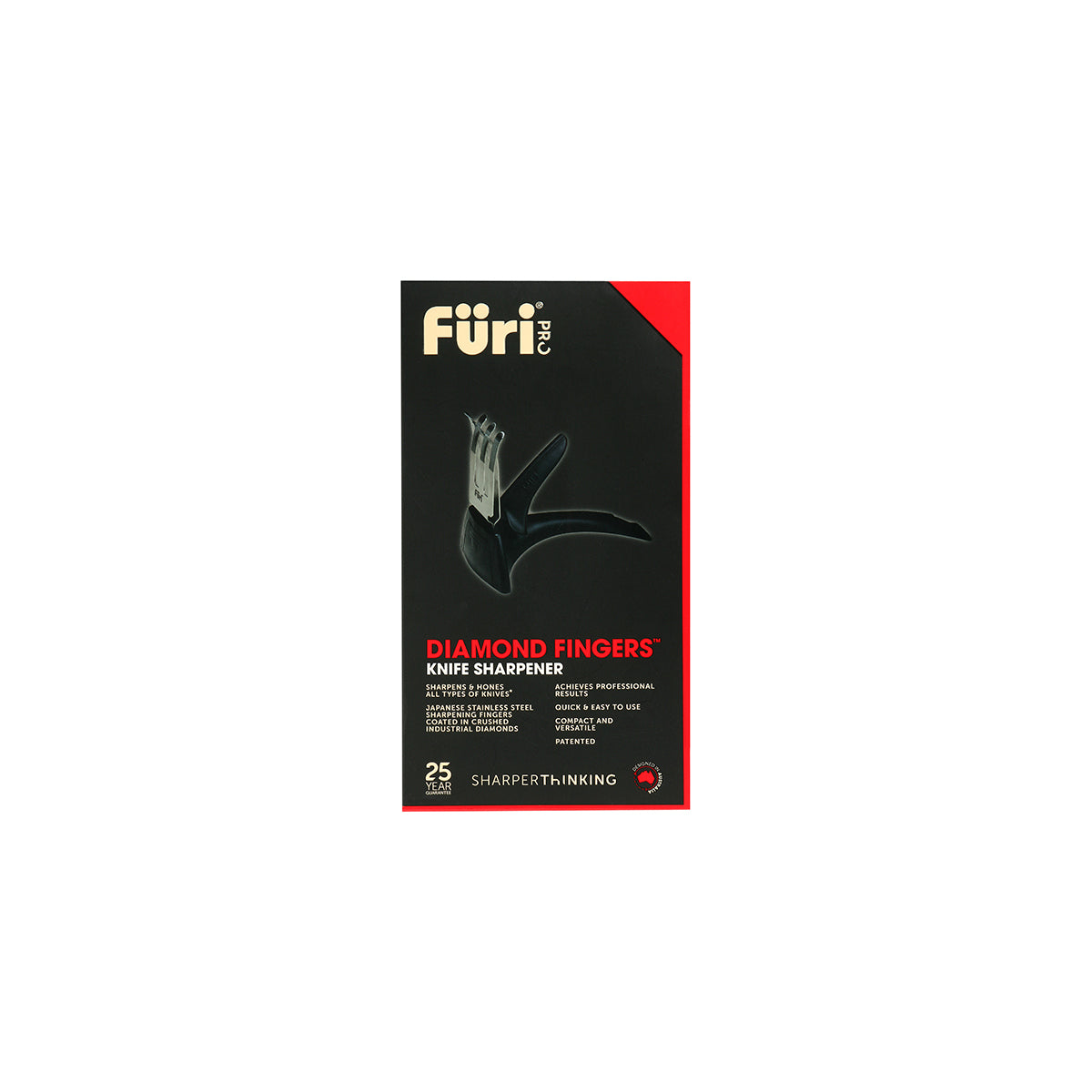 27200 Furi Pro Diamond Fingers Knife Sharpener Tomkin Australia Hospitality Supplies