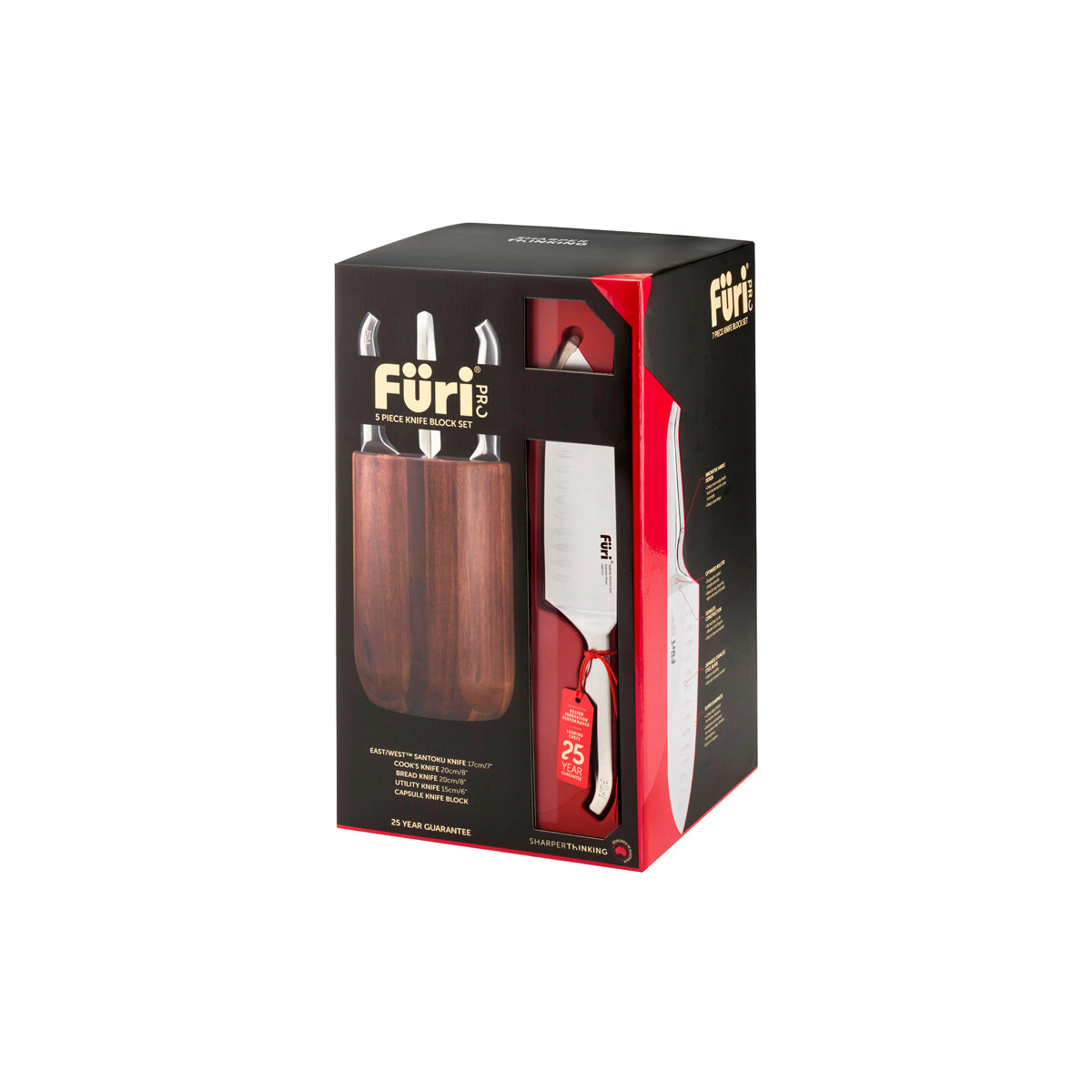 27202 Furi Pro Capsule Block Set 5pc Tomkin Australia Hospitality Supplies