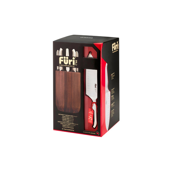 Furi Pro Capsule Knife Block Set 9pc Tomkin Australia Hospitality
