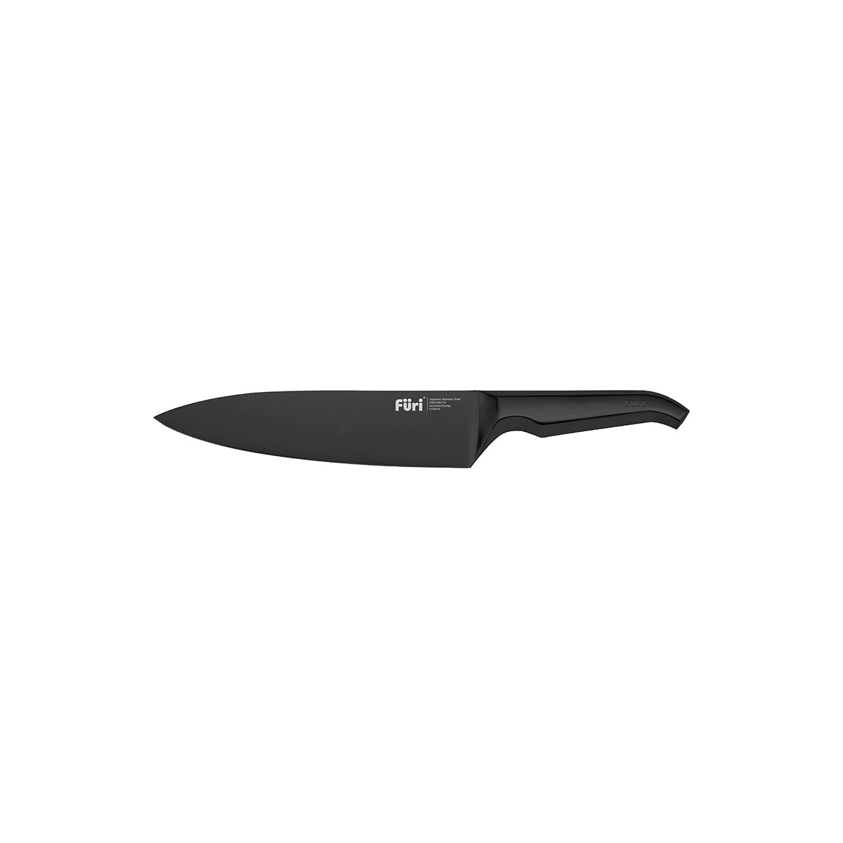 27233 Furi Pro East West Santoku Knife 170mm Jet Black Tomkin Australia Hospitality Supplies