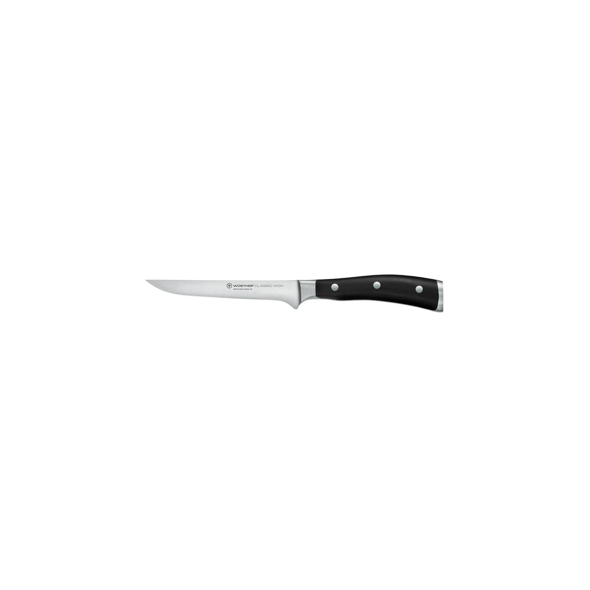 28002 Wusthof Classic Ikon Black Boning Knife 140mm Tomkin Australia Hospitality Supplies