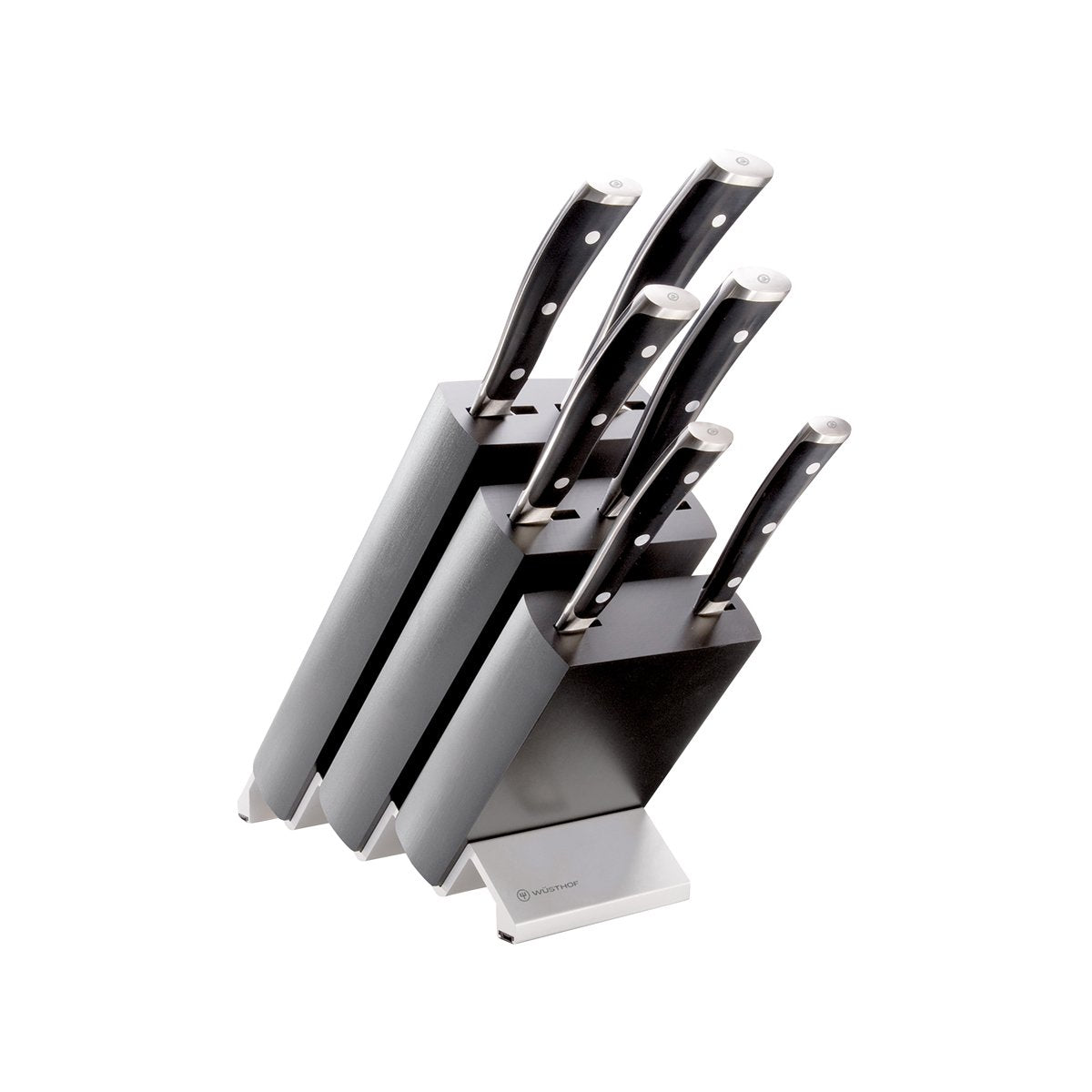 28030 Wusthof Classic Ikon Black Knife Block Set 7pc Tomkin Australia Hospitality Supplies
