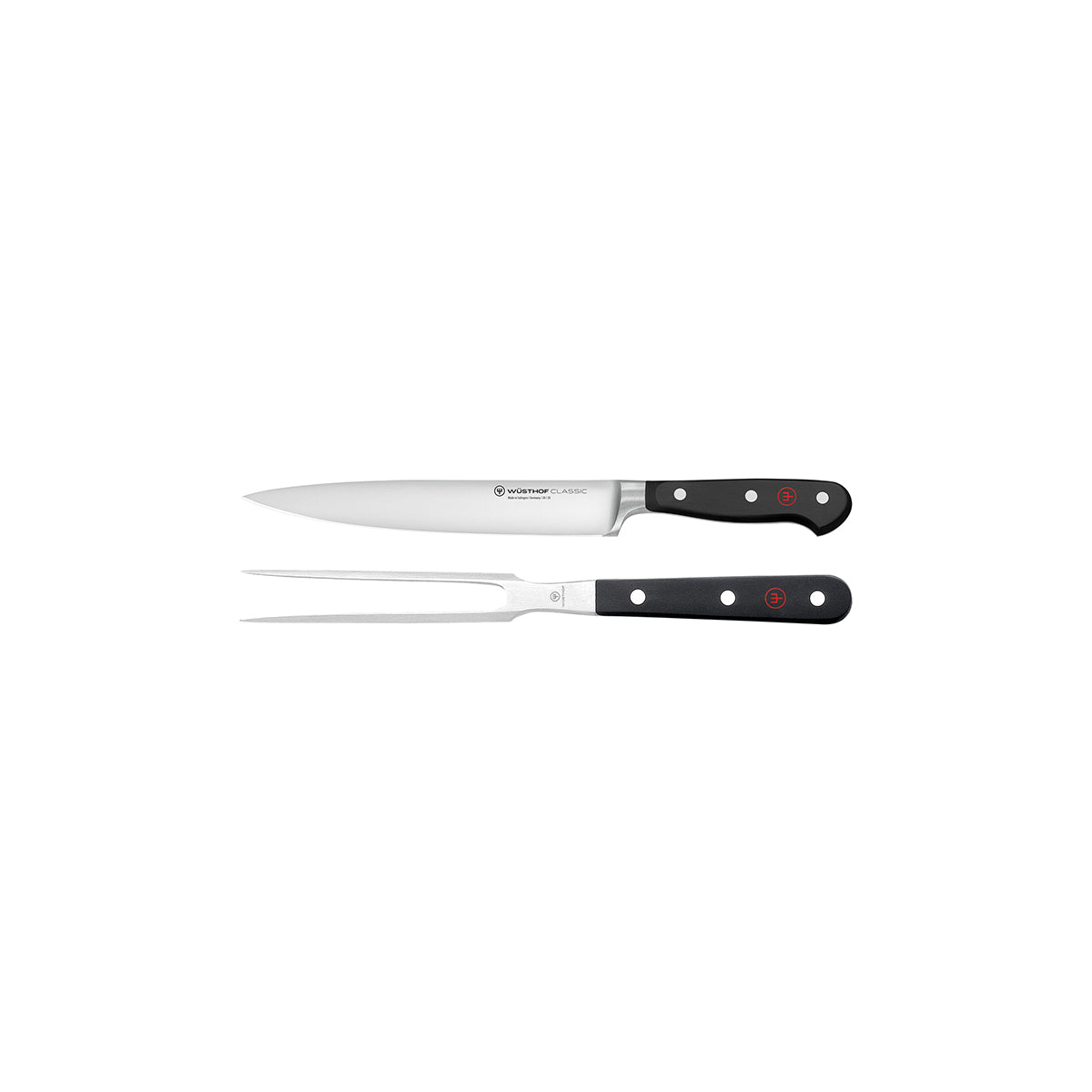 Classic Black Carving Knife Set 2pc