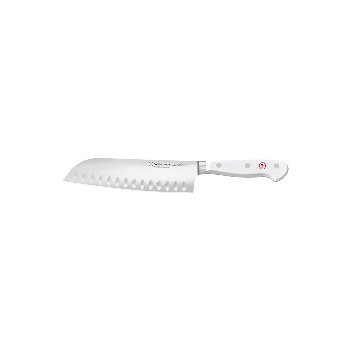 28178 Wusthof Classic White Santoku Knife 170mm Tomkin Australia Hospitality Supplies