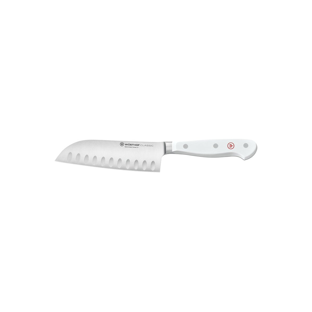 28179 Wusthof Classic White Santoku Knife 140mm Tomkin Australia Hospitality Supplies