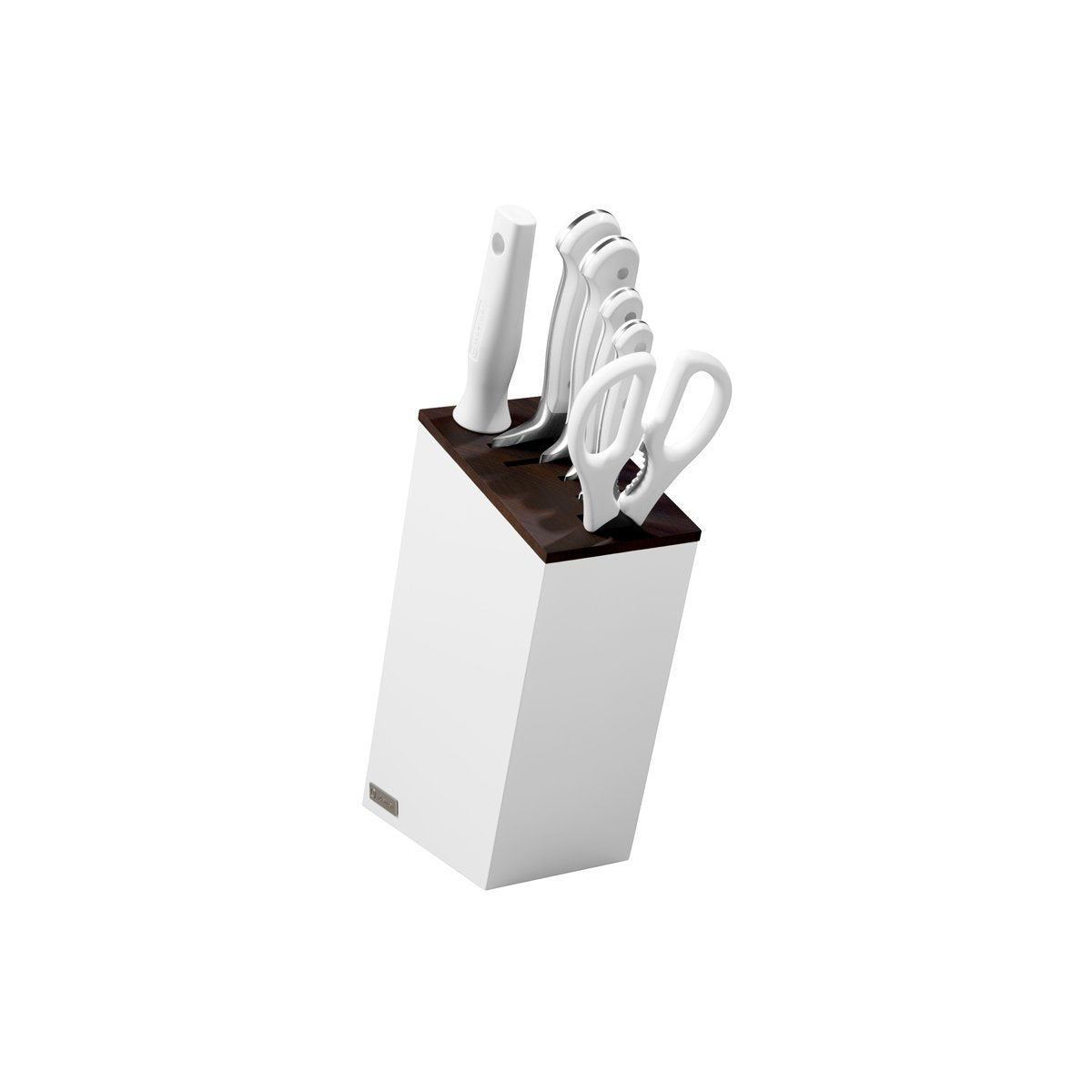 28185 Wusthof Classic White Knife Block Set with Bread 7pc Tomkin Australia Hospitality Supplies