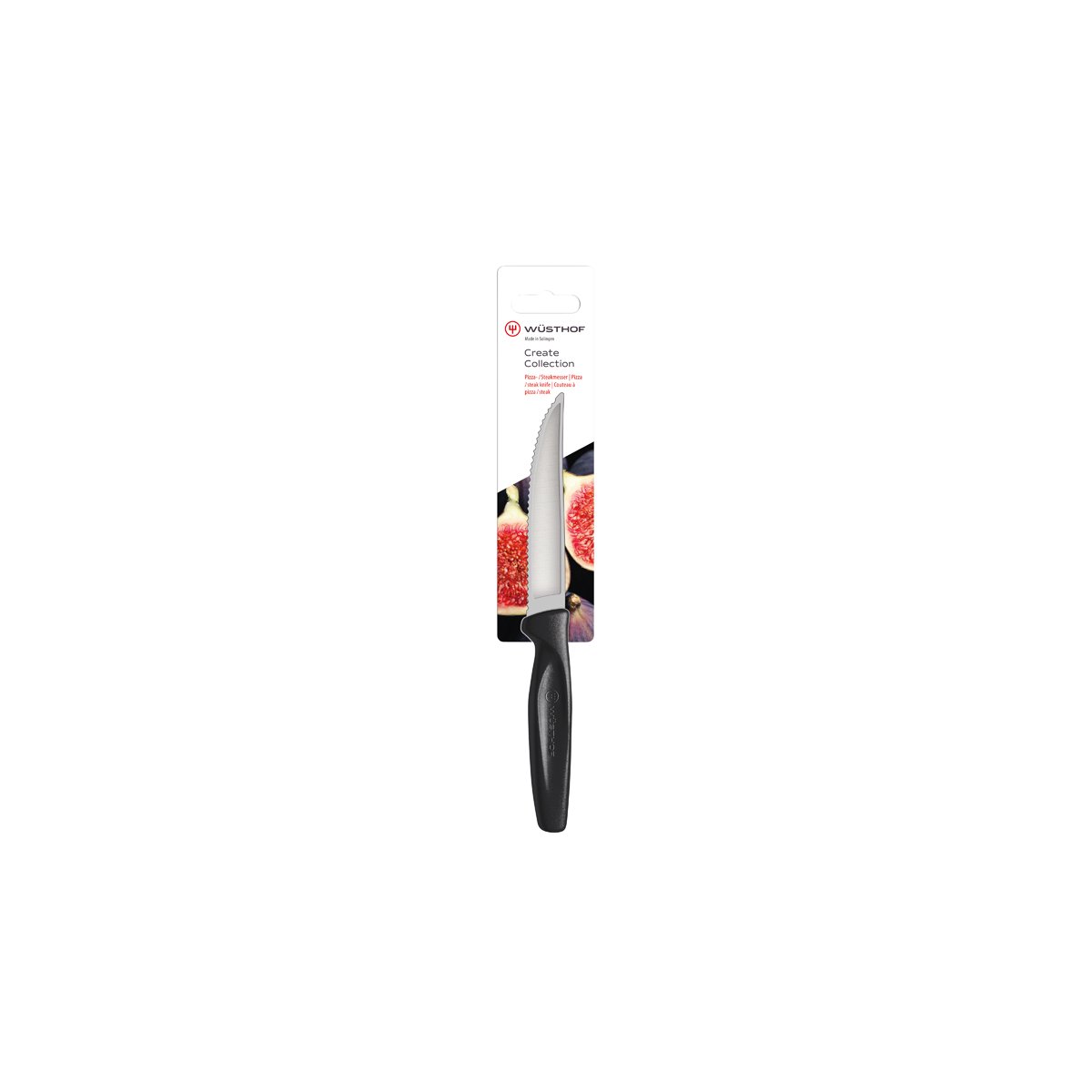28480 Wusthof Create Steak Knife Black Handle 100mm Tomkin Australia Hospitality Supplies