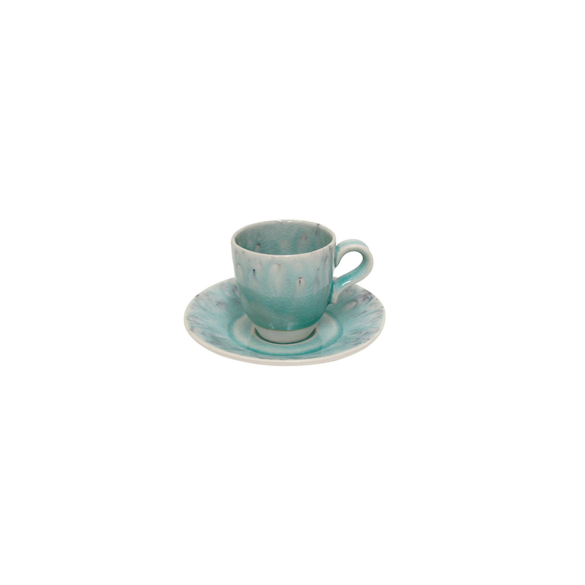 301017 Costa Nova Madeira Blue Coffee Cup &amp; Saucer Set 80ml Tomkin Australia Hospitality Supplies