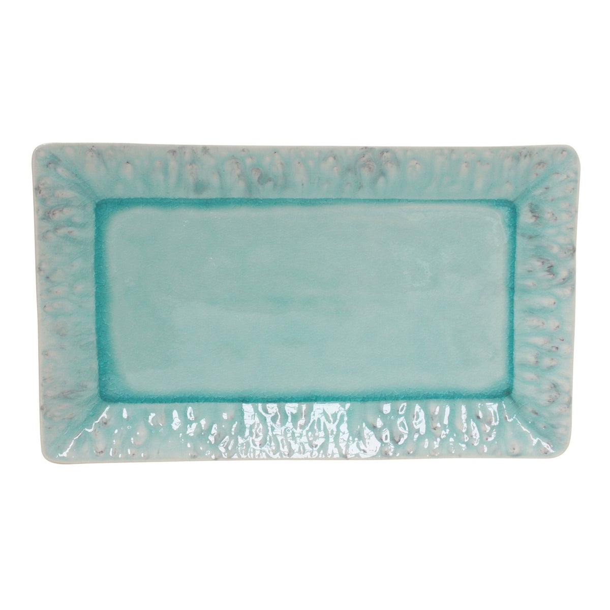 301021 Costa Nova Madeira Blue Rectangular Tray 404x240mm Tomkin Australia Hospitality Supplies