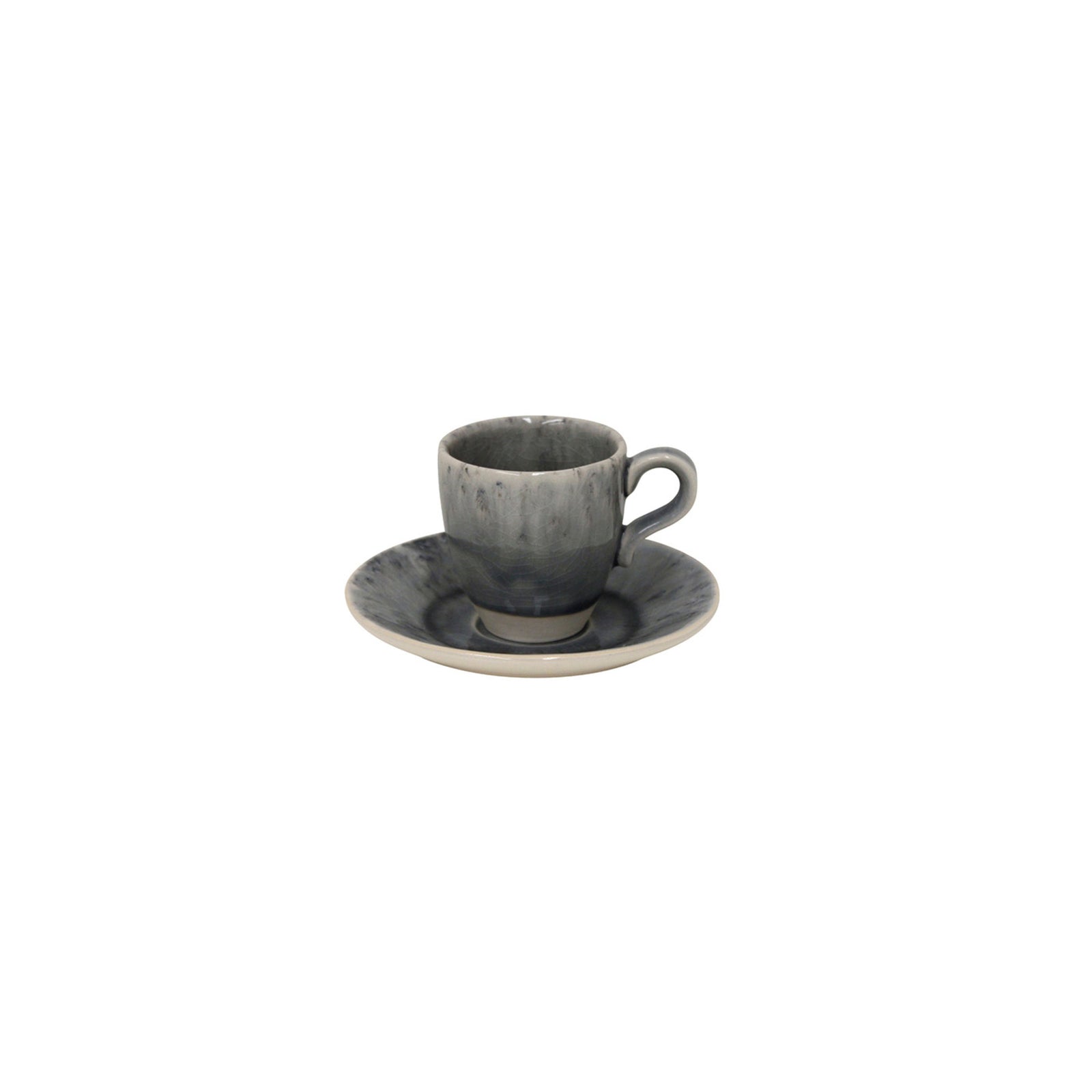 301070 Costa Nova Madeira Grey Coffee Cup & Saucer Set 80ml Tomkin Australia Hospitality Supplies