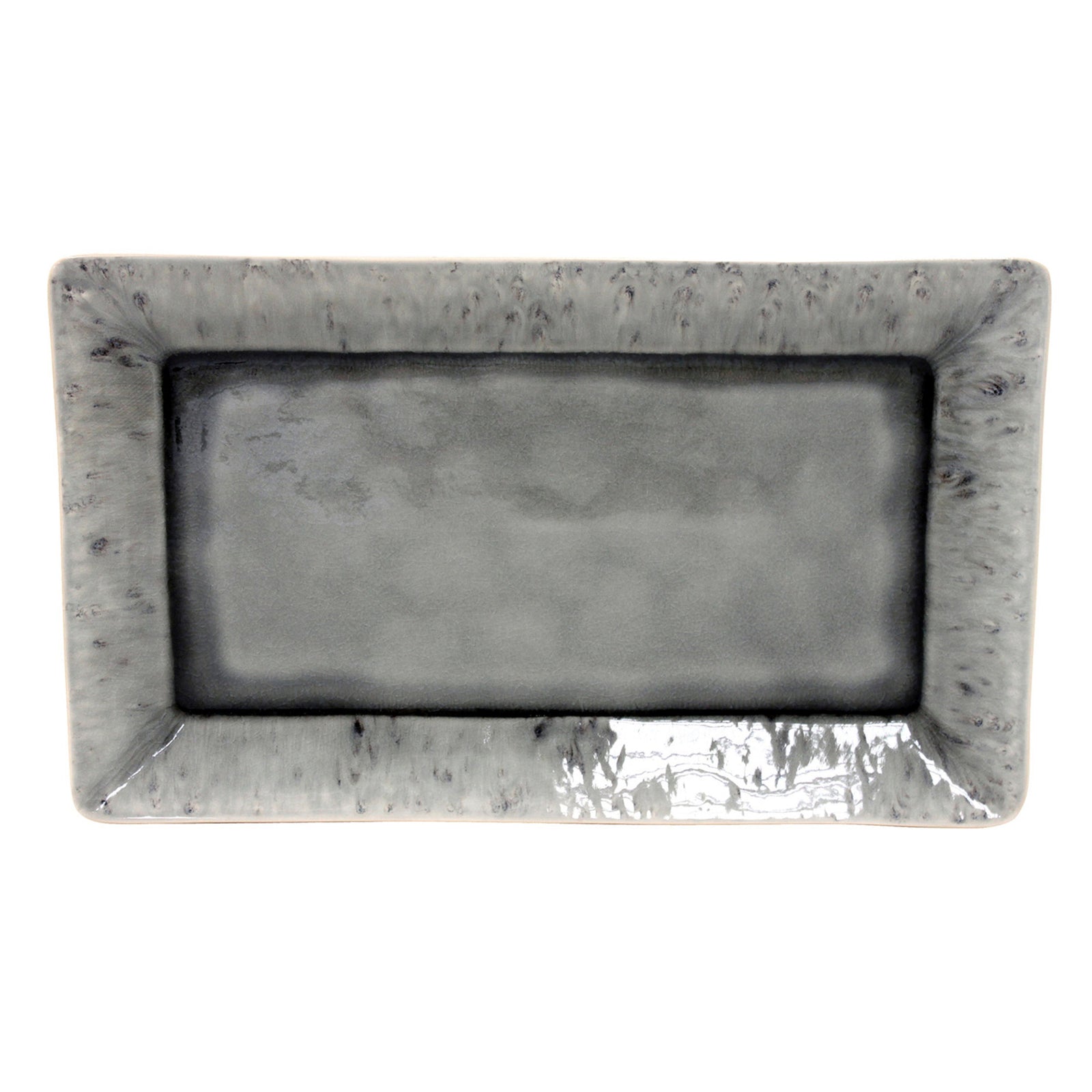 301072 Costa Nova Madeira Grey Rectangular Tray 404x240mm Tomkin Australia Hospitality Supplies