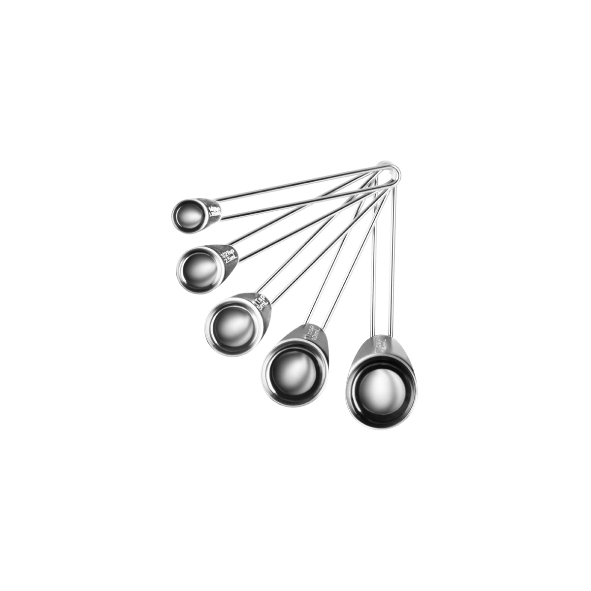 32535 Chef Inox Milano Measuring Spoon Set 5pc Tomkin Australia Hospitality Supplies