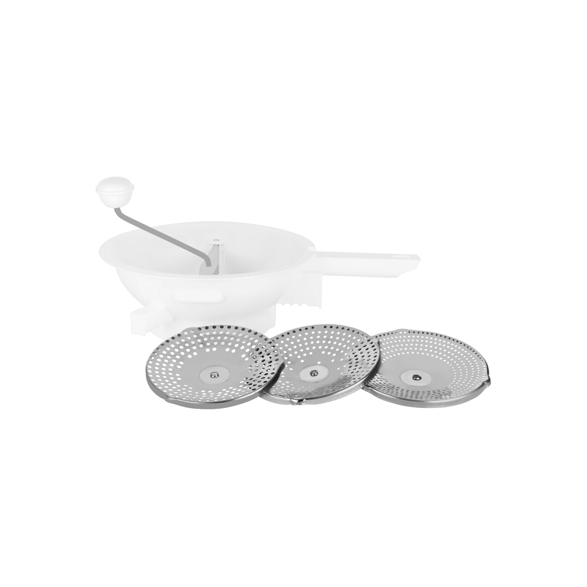 34151 Metaltex Food Mill with 3 Blades 240mm Tomkin Australia Hospitality Supplies