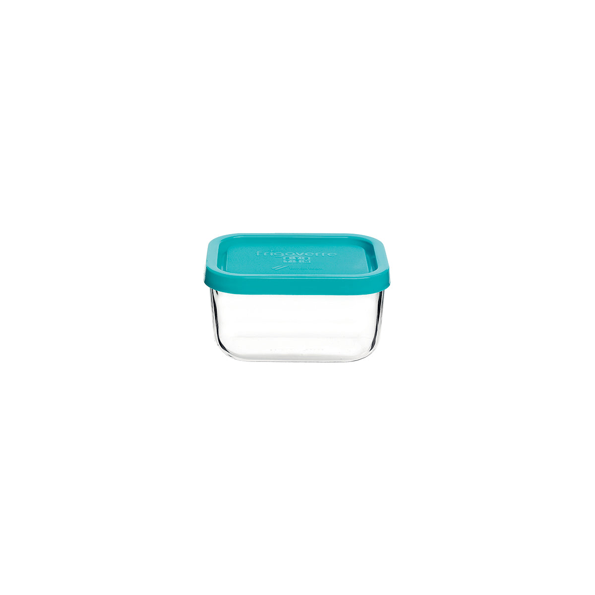 350-001 Bormioli Rocco Frigoverre Rectangular Container with Blue Lid 500ml Tomkin Australia Hospitality Supplies