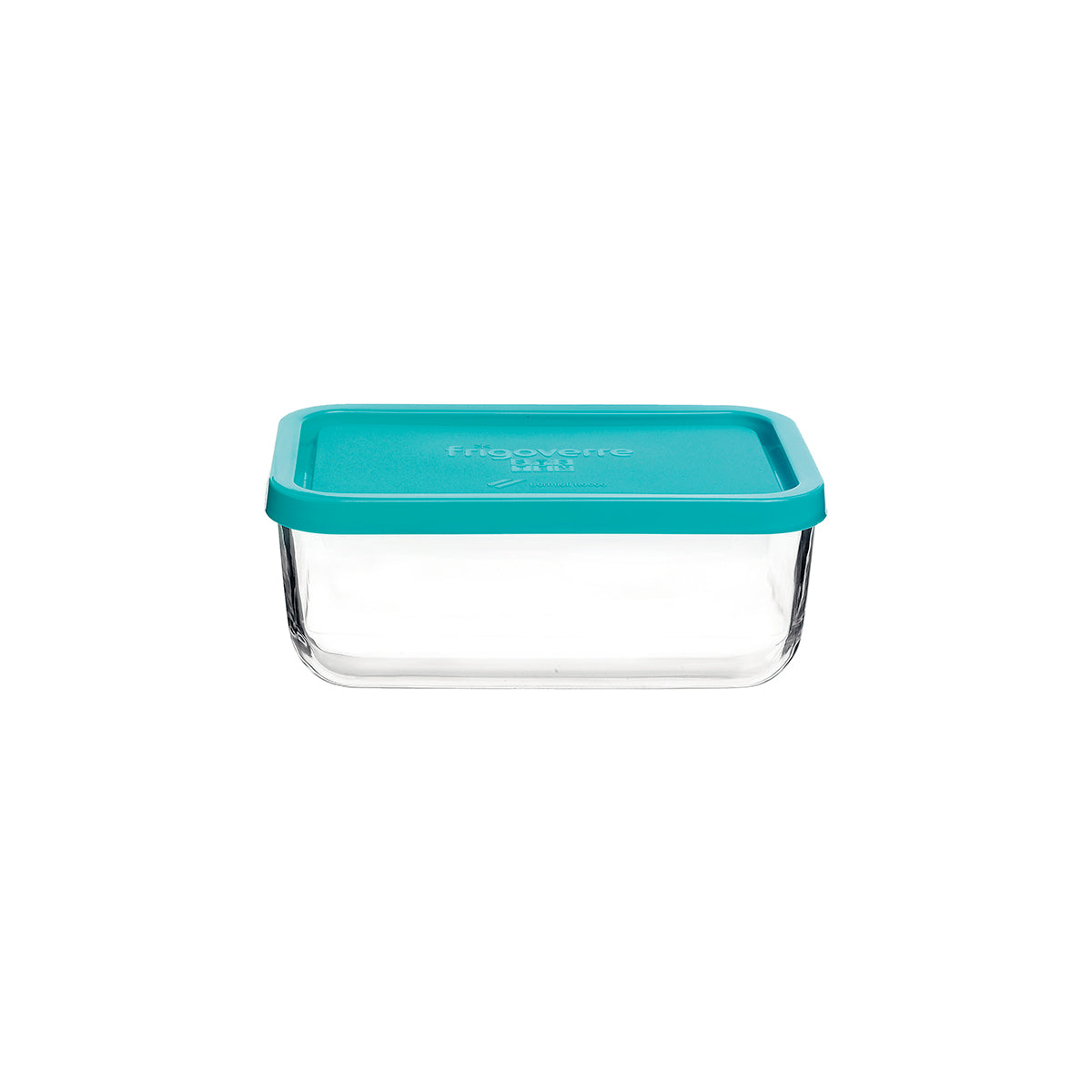 350-002 Bormioli Rocco Frigoverre Rectangular Container with Blue Lid 1000ml Tomkin Australia Hospitality Supplies