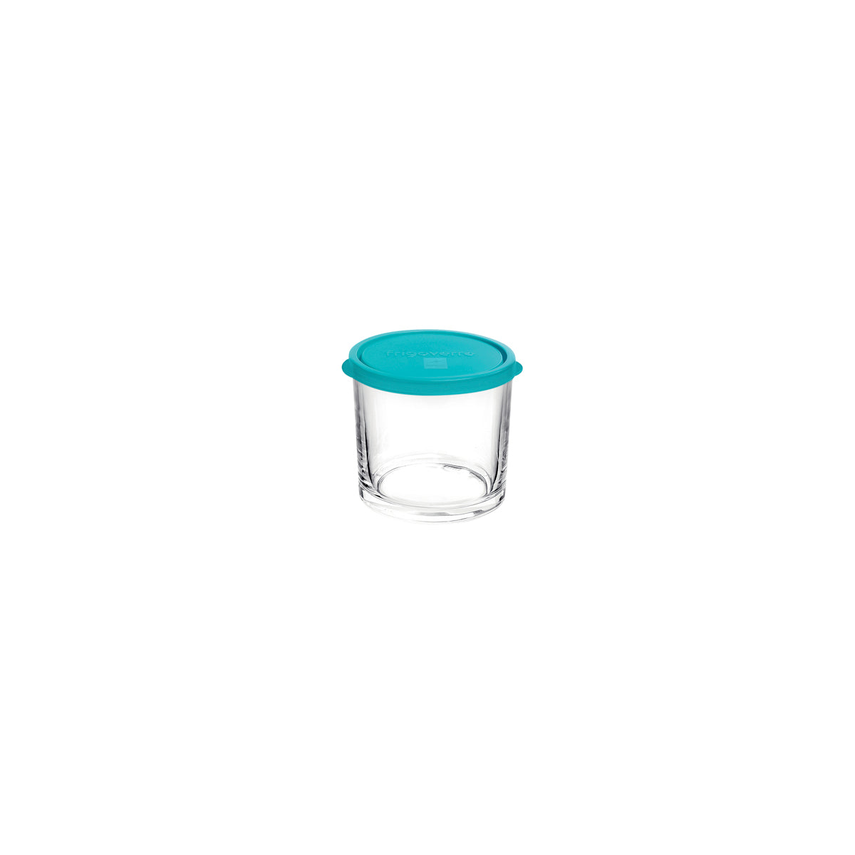 350-013 Bormioli Rocco Frigoverre Round Tall Container with Blue Lid 350ml Tomkin Australia Hospitality Supplies