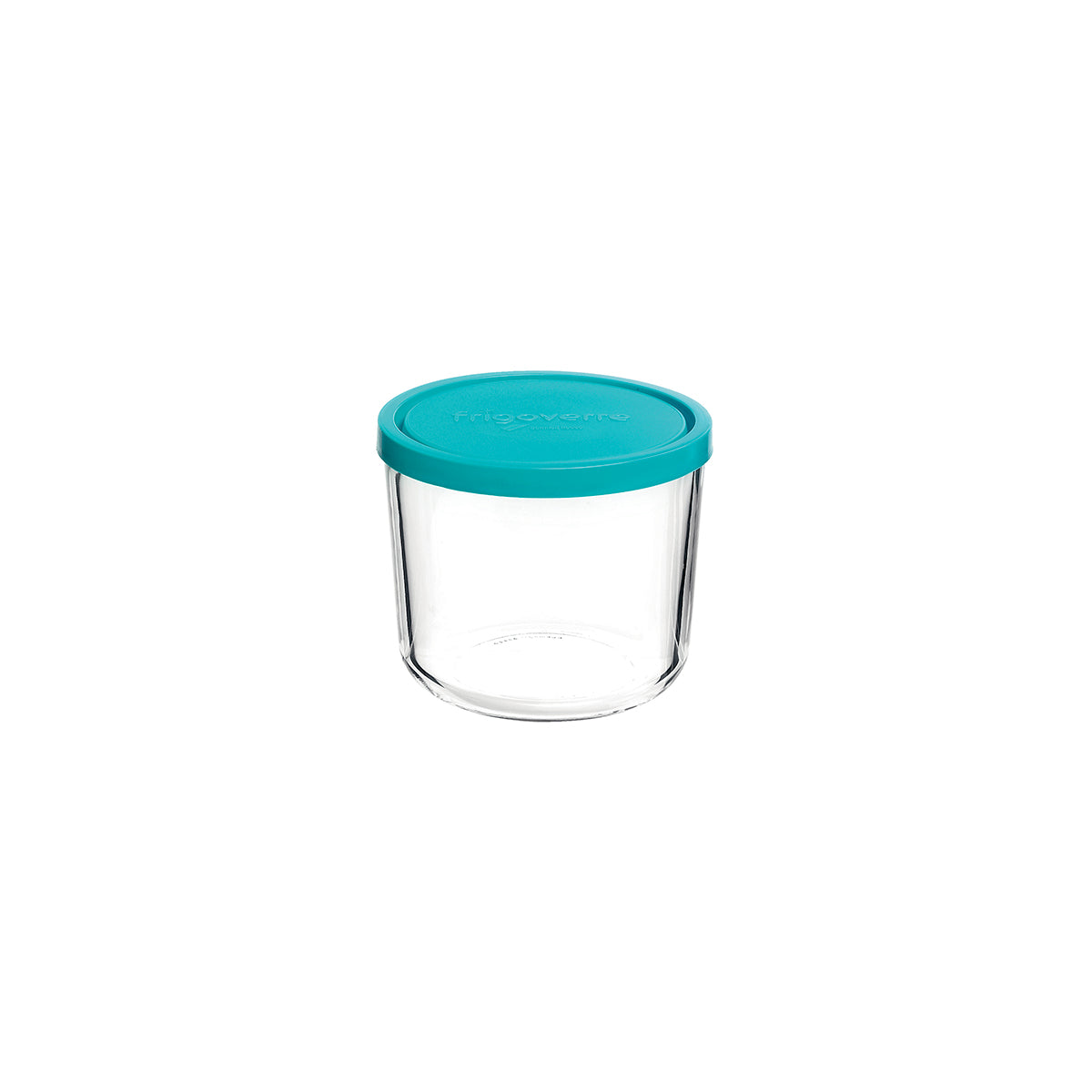 350-014 Bormioli Rocco Frigoverre Round Tall Container with Blue Lid 700ml Tomkin Australia Hospitality Supplies