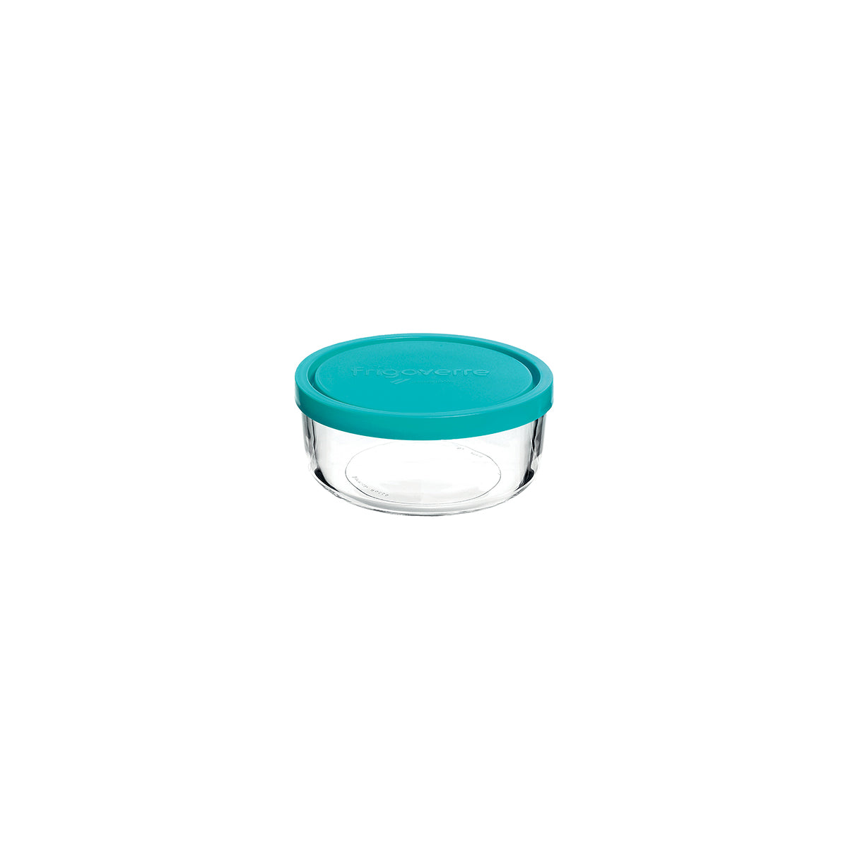 350-020 Bormioli Rocco Frigoverre Round Container with Blue Lid 300ml Tomkin Australia Hospitality Supplies