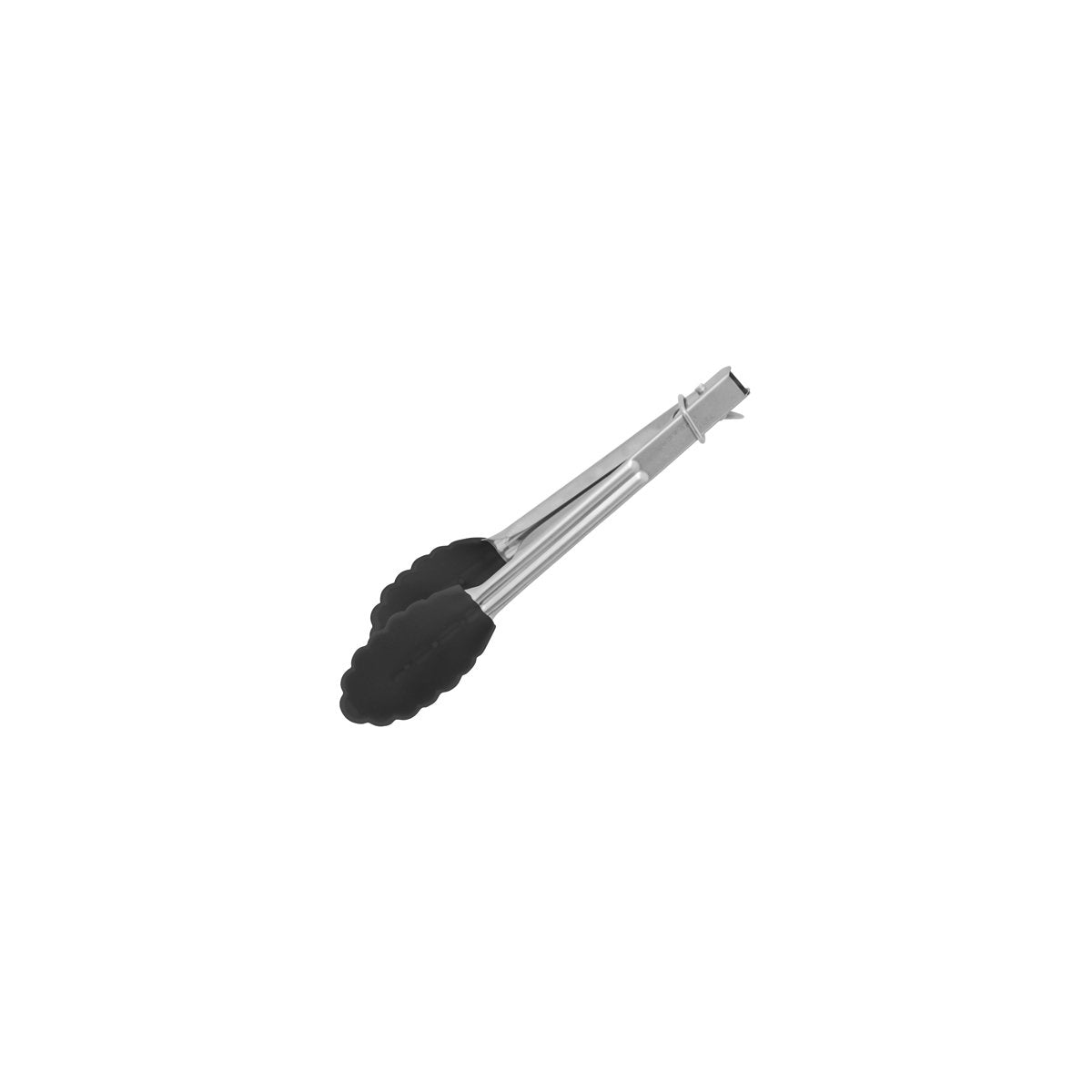 36050-BK Chef Inox Utility Tong with Black Silicone Head 180mm Tomkin Australia Hospitality Supplies