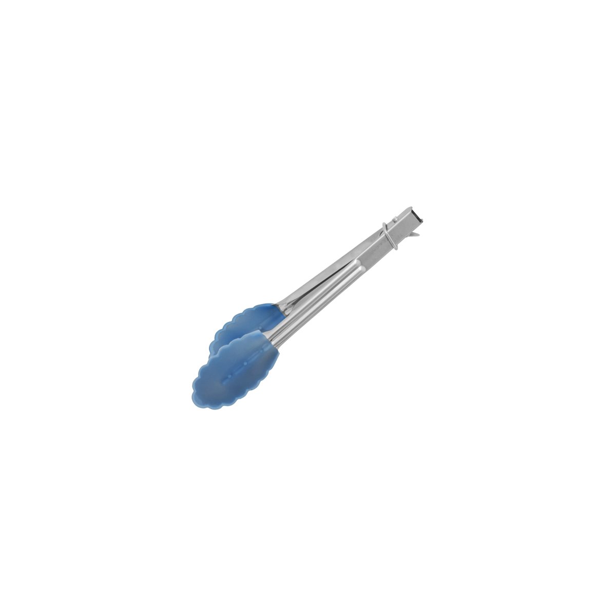 36050-BL Chef Inox Utility Tong with Blue Silicone Head 180mm Tomkin Australia Hospitality Supplies