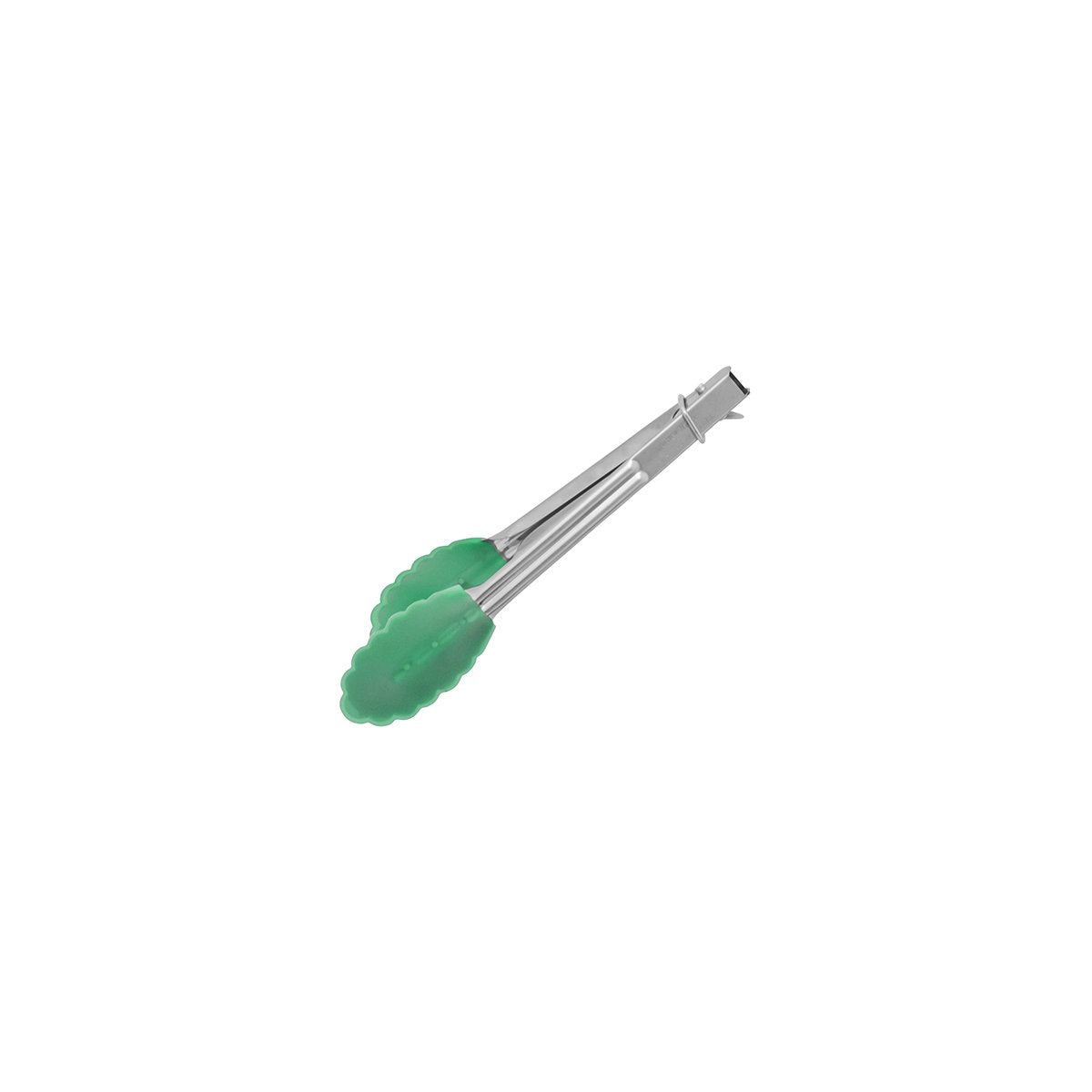 36050-GN Chef Inox Utility Tong with Green Silicone Head 180mm Tomkin Australia Hospitality Supplies