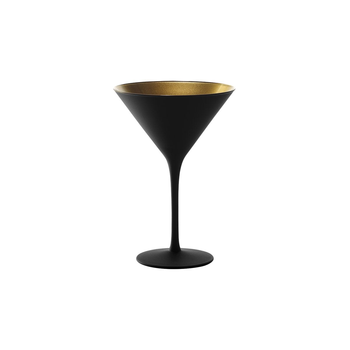 365-400 Stolzle Olympic Martini / Cocktail Gold / Matt Black 240ml Tomkin Australia Hospitality Supplies