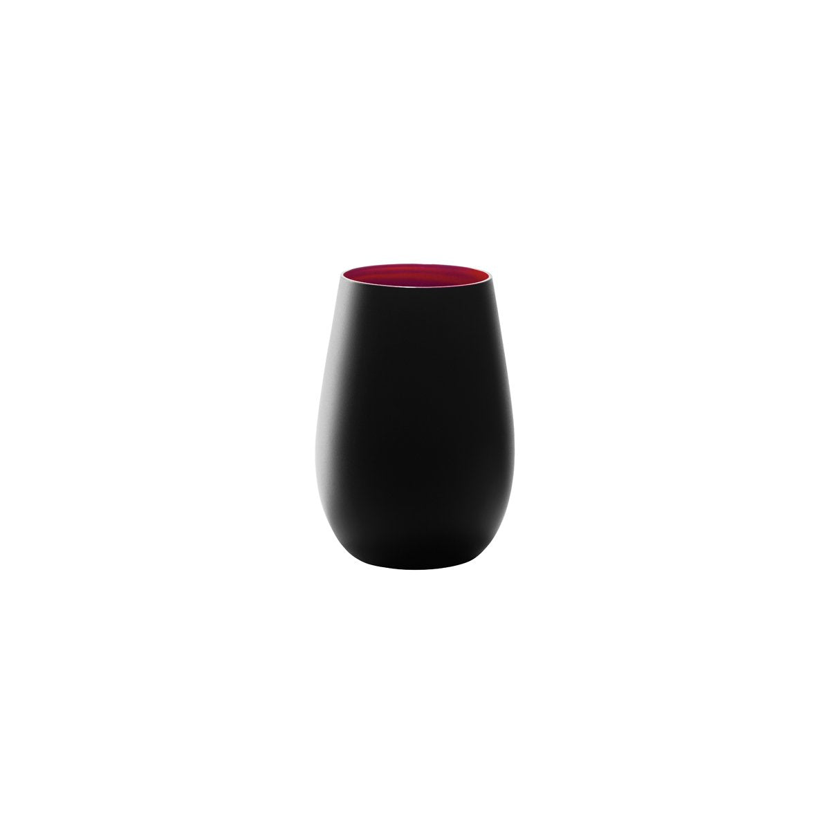 365-460 Stolzle Olympic Tumbler Red / Matt Black 465ml Tomkin Australia Hospitality Supplies