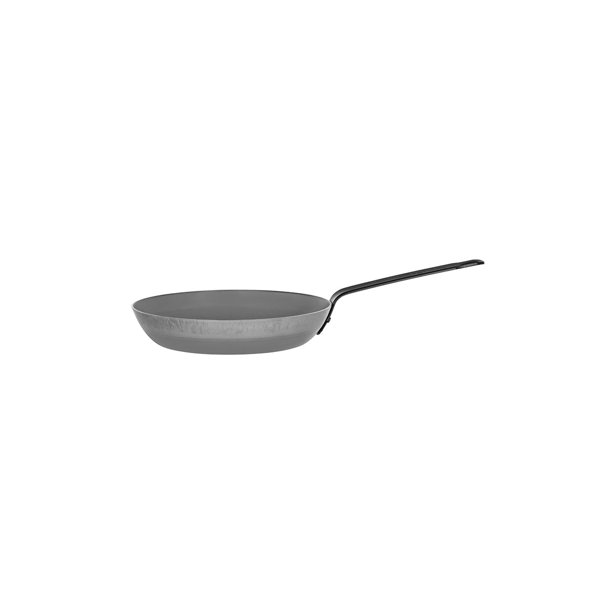 37120 Chef Inox Frypan Round Black Steel 200x38mm Tomkin Australia Hospitality Supplies
