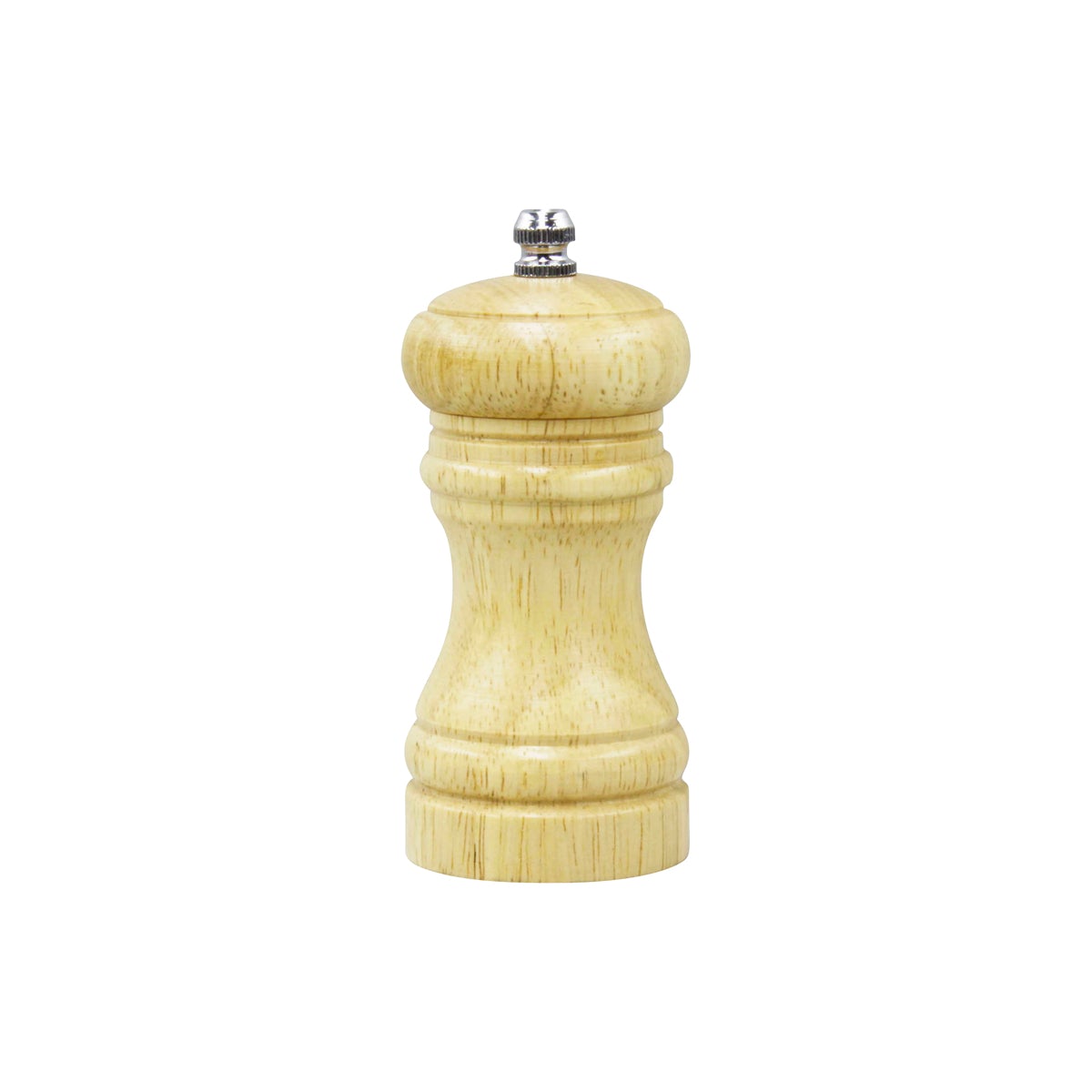 46100 Chef Inox Cafe Salt / Pepper Mill Birch Wood 115mm Tomkin Australia Hospitality Supplies